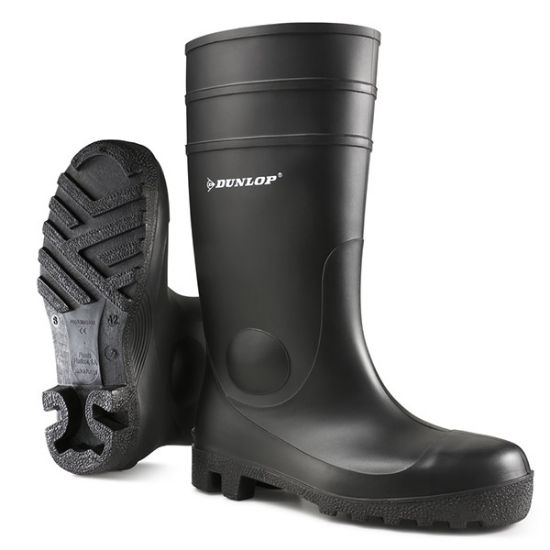 Picture of Dunlop Protomaster Full Safety PVC Wellingtons Black